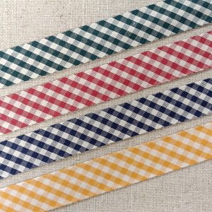 BIES CHAMBRAY VICHY 30mm - Varios Colores