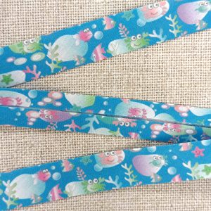 BIES ESTAMPADO MARINO 20mm - Azul