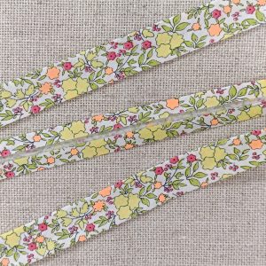 BIES FLORAL FOSFORITO 18mm - Amarillo