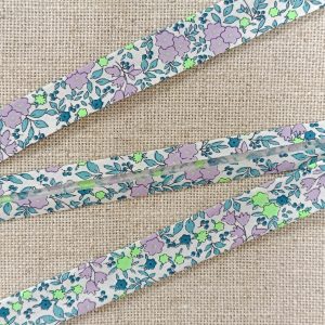 BIES FLORAL FOSFORITO 18mm - Malva
