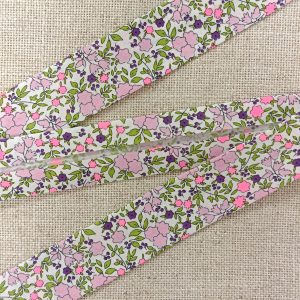 BIES FLORAL FOSFORITO 30mm - Rosa
