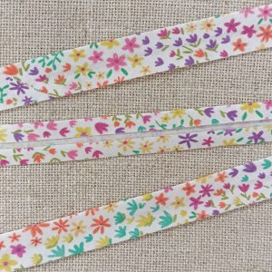 BIES FLORES MULTICOLOR 18mm - Rosa