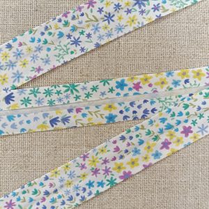 BIES FLORES MULTICOLOR 30mm - Azul