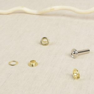 OJETES + HERRAMIENTA 10mm. 10ud- Varios Colores - Oro