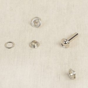 OJETES + HERRAMIENTA 10mm. 10ud- Varios Colores - Plata