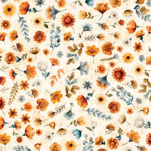 QT FABRICS "HARVEST HOLLOW" - DITZY FLORAL