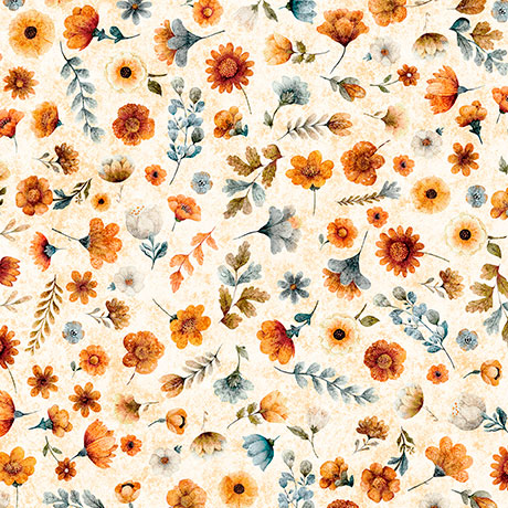 QT FABRICS "HARVEST HOLLOW" - DITZY FLORAL