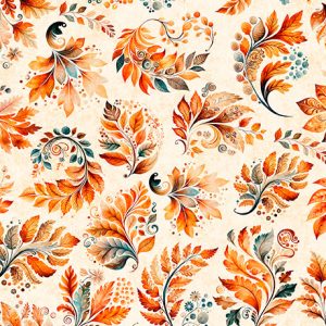 QT FABRICS "HARVEST HOLLOW" - FALL LEAVES