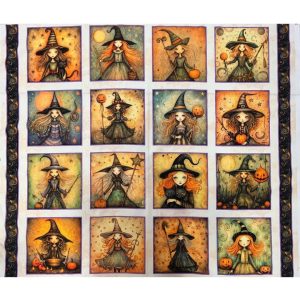 QT FABRICS "WITCHYPOO" - WITCHES PANEL