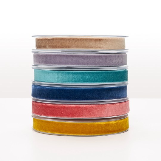 TERCIOPELO 7mm, 22mm y 38mm - Varios colores