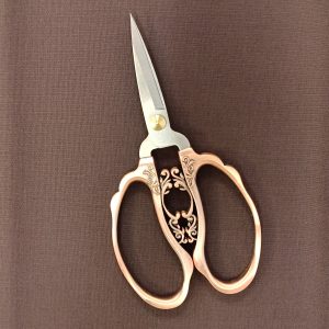 TIJERA VINTAGE GRANDE ORO ROSA - 16cm.