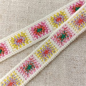 TIRA CROCHET 22mm. - Varios Colores - Blanco