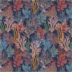 WINDHAM FABRICS "Deep Blue"- GARDEN REEF