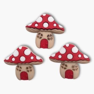 Botones Creativos- Mushrooms Houses