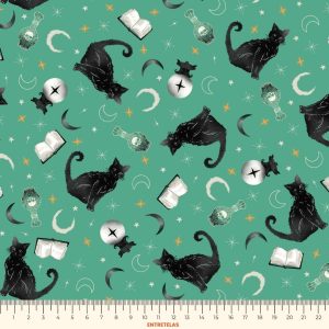 BLANK QUILTING "WITCHY & WICKED" - BLACK CATS