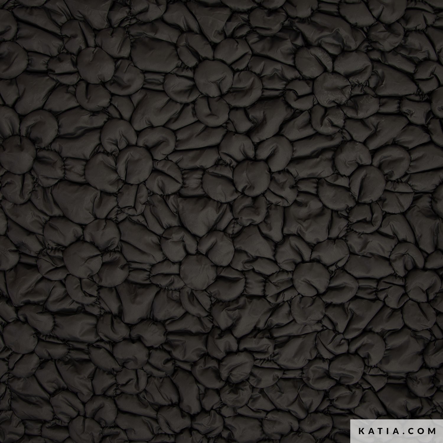 ACOLCHADO FLOR - NEGRO