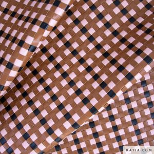 POLIPIEL ENTRELAZADA EN TONO ROSA, MARRÓN Y NEGRO