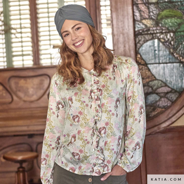 RAYÓN SATINADO ESTAMPADO FLORAL LADY DESIDIA - Imagen 3