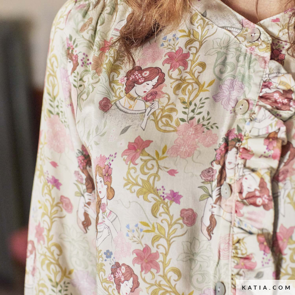 RAYÓN SATINADO ESTAMPADO FLORAL LADY DESIDIA - Imagen 4