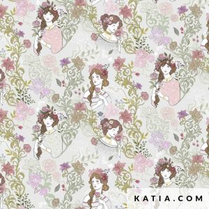 RAYÓN SATINADO ESTAMPADO FLORAL LADY DESIDIA