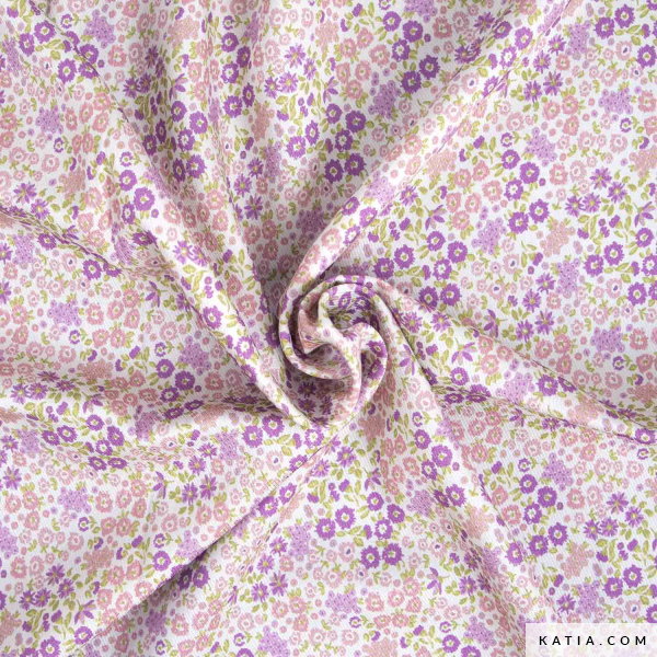 VISCOSA DE INVIERNO ESTAMPADO PEQUEÑAS FLORES - Imagen 2