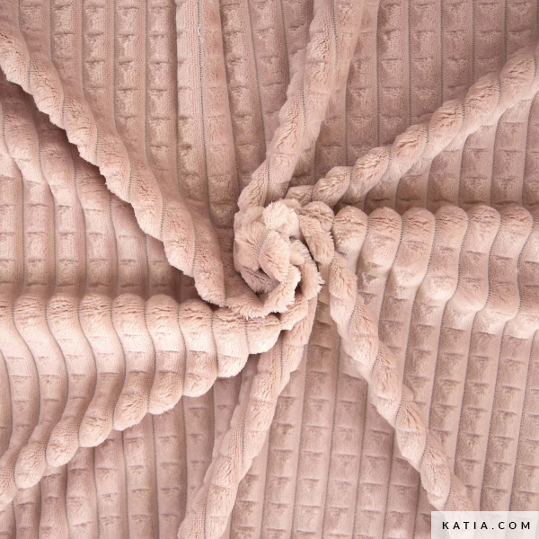TELA GROFRADA SUAVE TIPO PELUCHE - ROSA - Imagen 3