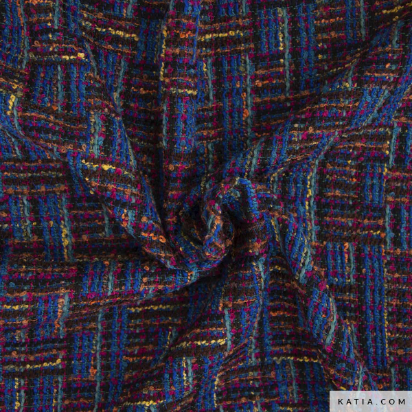 TELA TIPO CHANEL MULTICOLOR CON TEXTURA BOUCLÉ - Imagen 3
