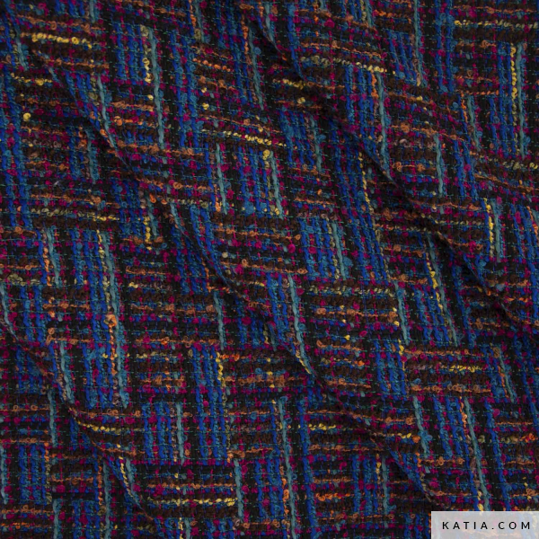 TELA TIPO CHANEL MULTICOLOR CON TEXTURA BOUCLÉ