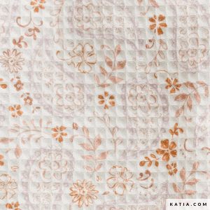 TELA WAFFLE ALGODÓN ESTAMPADO CACHEMIRA