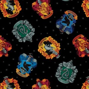HARRY POTTER HOUSE CRESTS BLACK